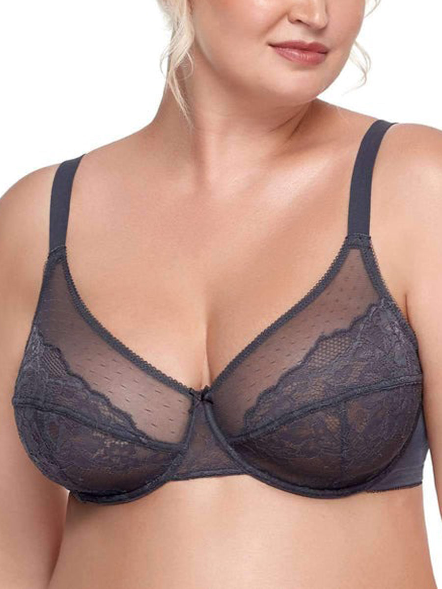 Plus Size Bras for Women Full Coverage Back Fat Underwire Minimizer Bras 2 Pack