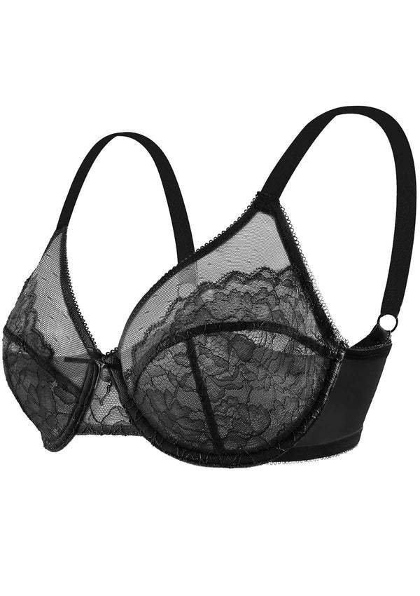 Plus Size Bras for Women Full Coverage Back Fat Underwire Minimizer Bras