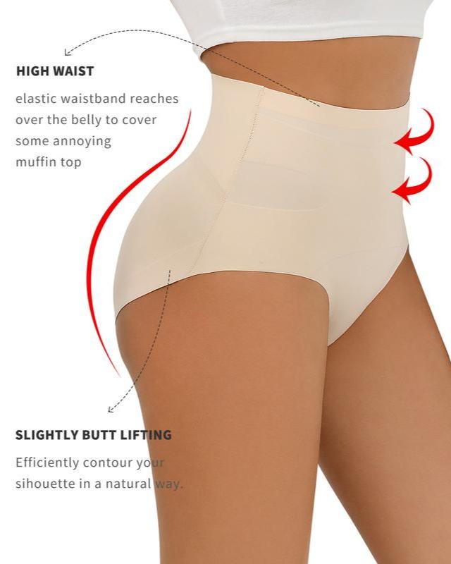 Tummy Control Underwear for Women High Waisted Panties Comfy Briefs Pack