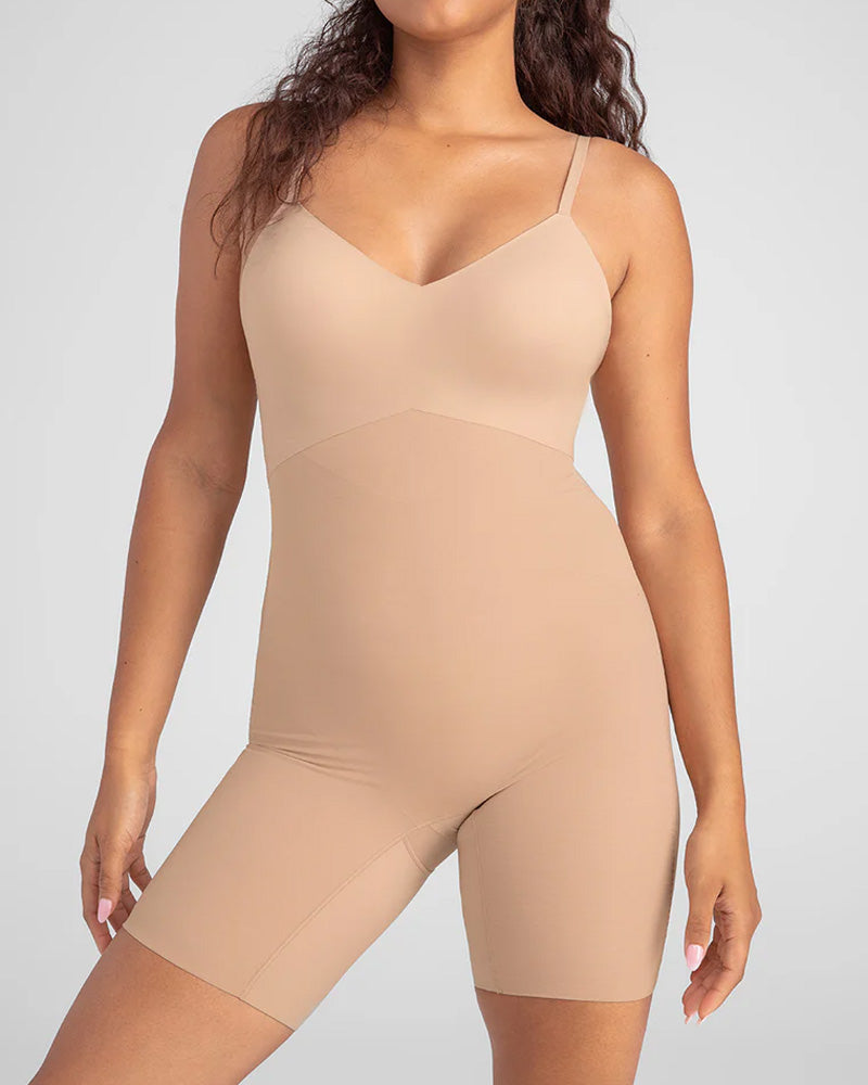 Low Back Mesh Breathable Tummy Control and Shaping Bodysuit