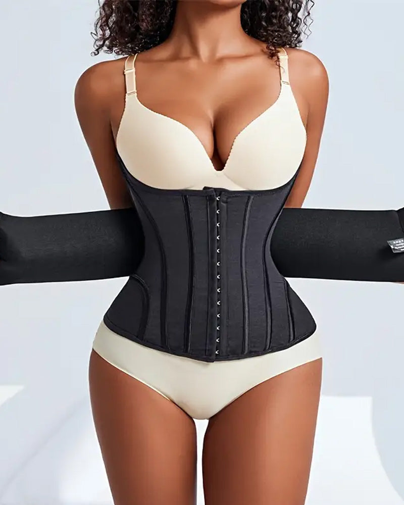 Shapewear Breast Lifted Waist Trainer Steel Bone Flat Belly Bodysuit