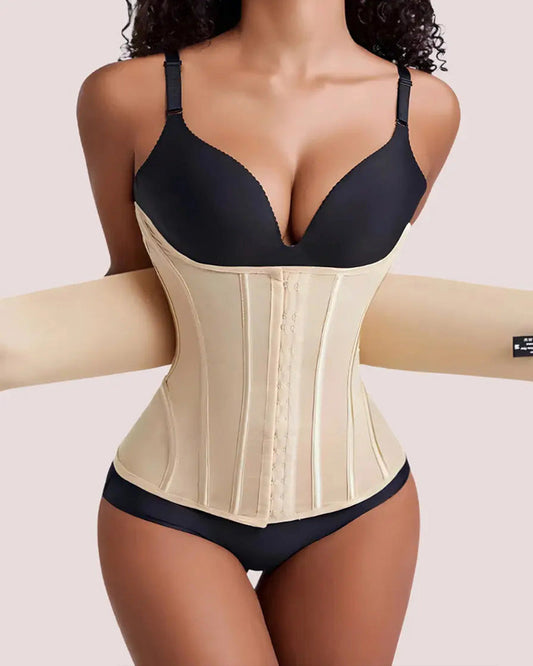 Shapewear Breast Lifted Waist Trainer Steel Bone Flat Belly Bodysuit