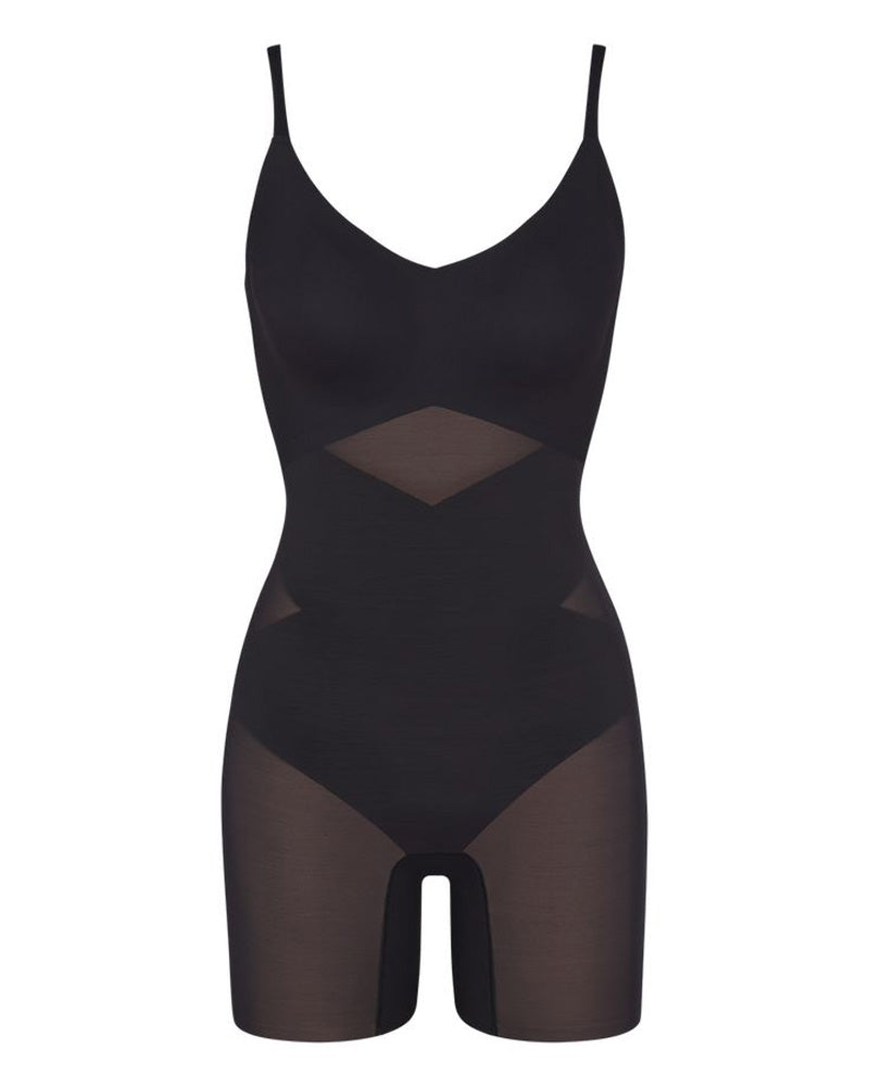 Low Back Mesh Breathable Tummy Control and Shaping Bodysuit