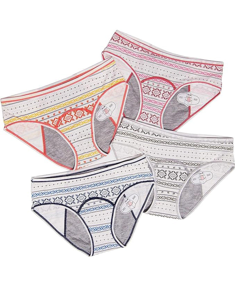 Women's Menstrual Leak-Proof Pure Cotton Breathable Briefs