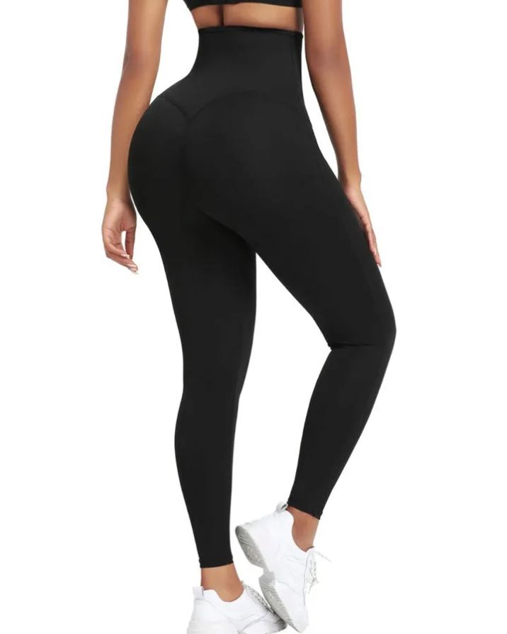 Leggings With Blue Neoprene Tummy Control