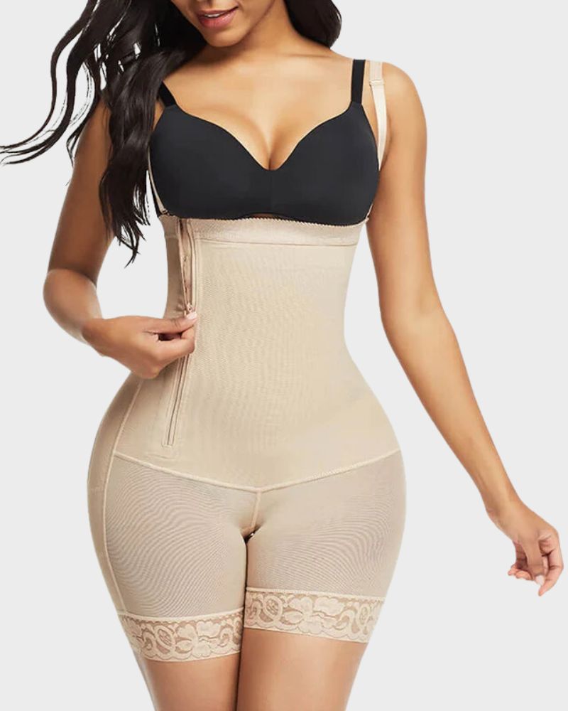 Side Zip Shaping Bodysuit