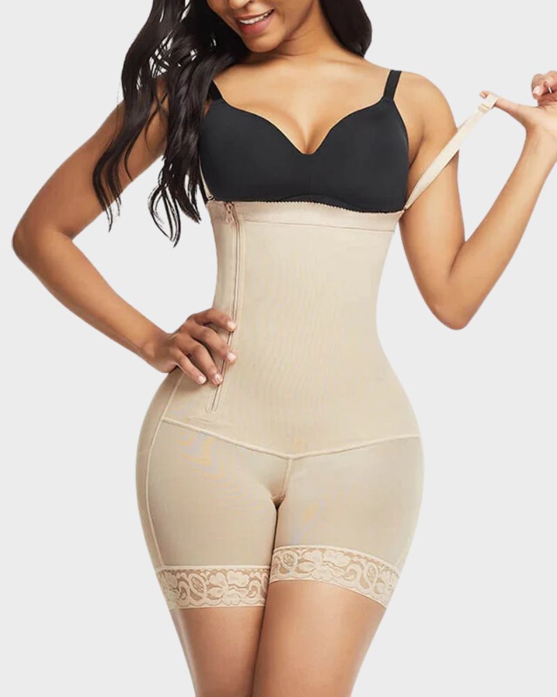 Side Zip Shaping Bodysuit