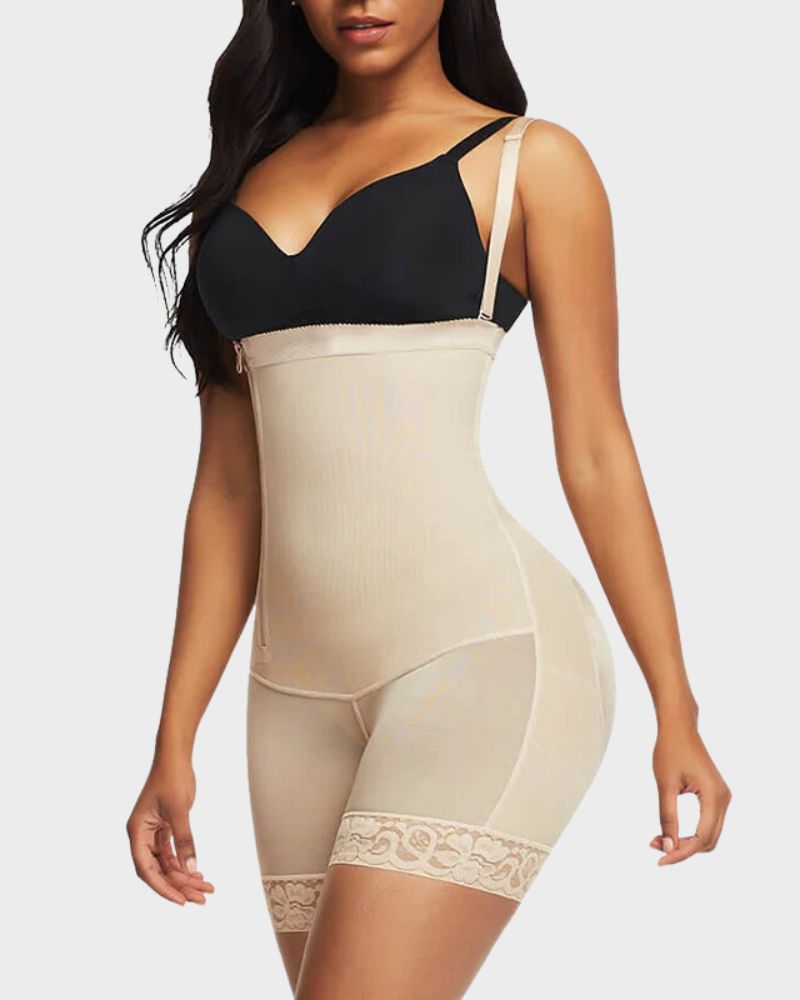 Side Zip Shaping Bodysuit