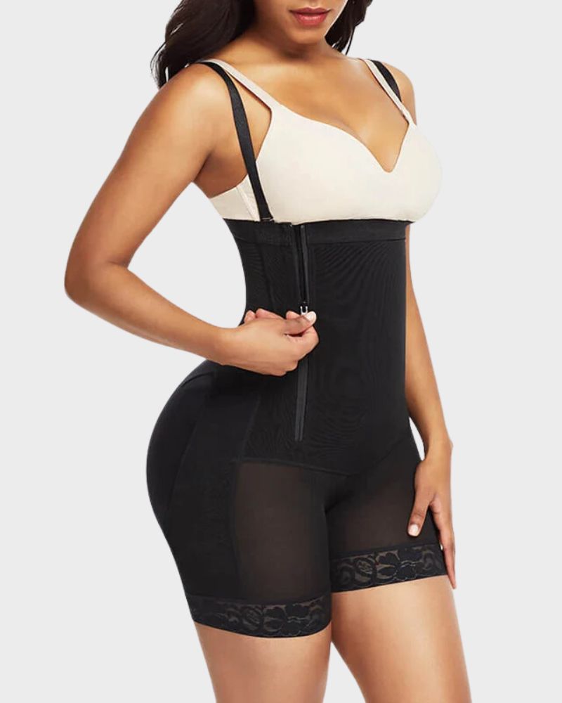 Side Zip Shaping Bodysuit