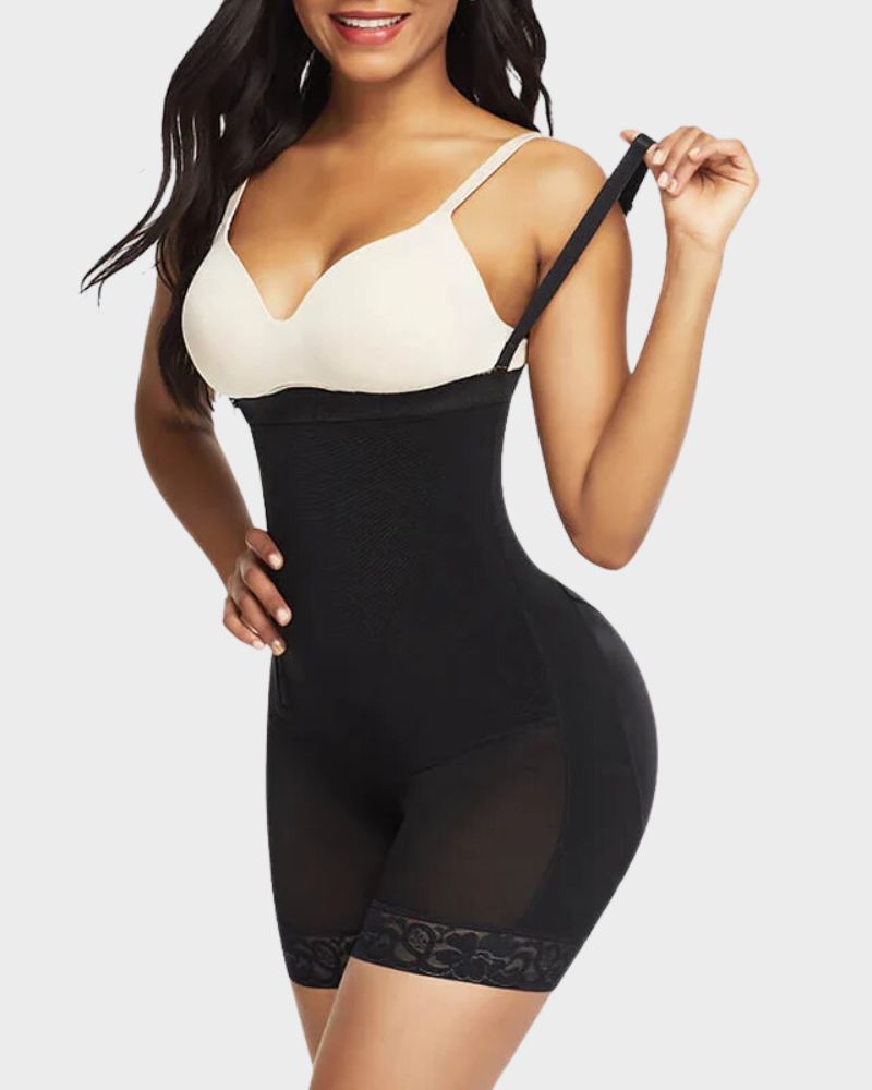 Side Zip Shaping Bodysuit