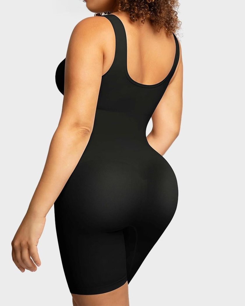 Seamless Sculpting Mid Thigh Bodysuit