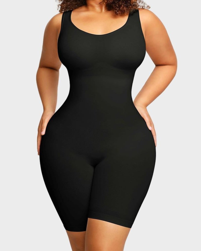 Seamless Sculpting Mid Thigh Bodysuit