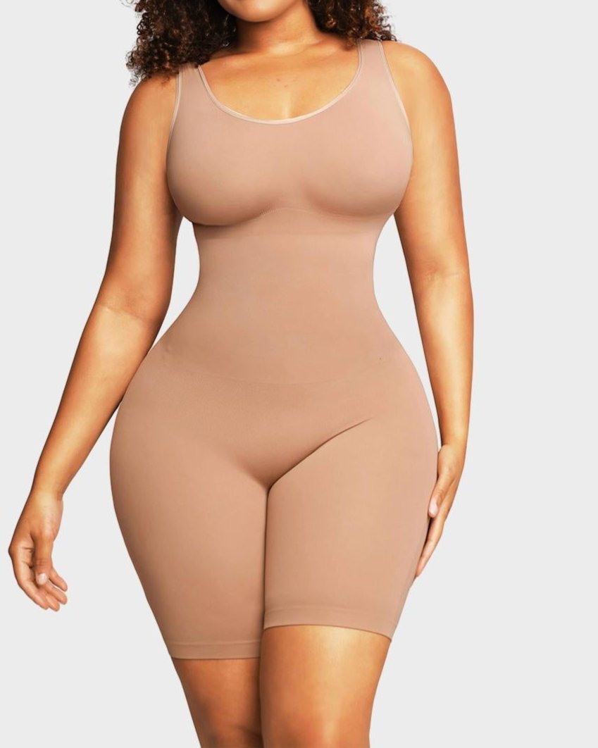 Seamless Sculpting Mid Thigh Bodysuit