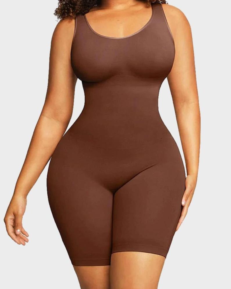 Seamless Sculpting Mid Thigh Bodysuit