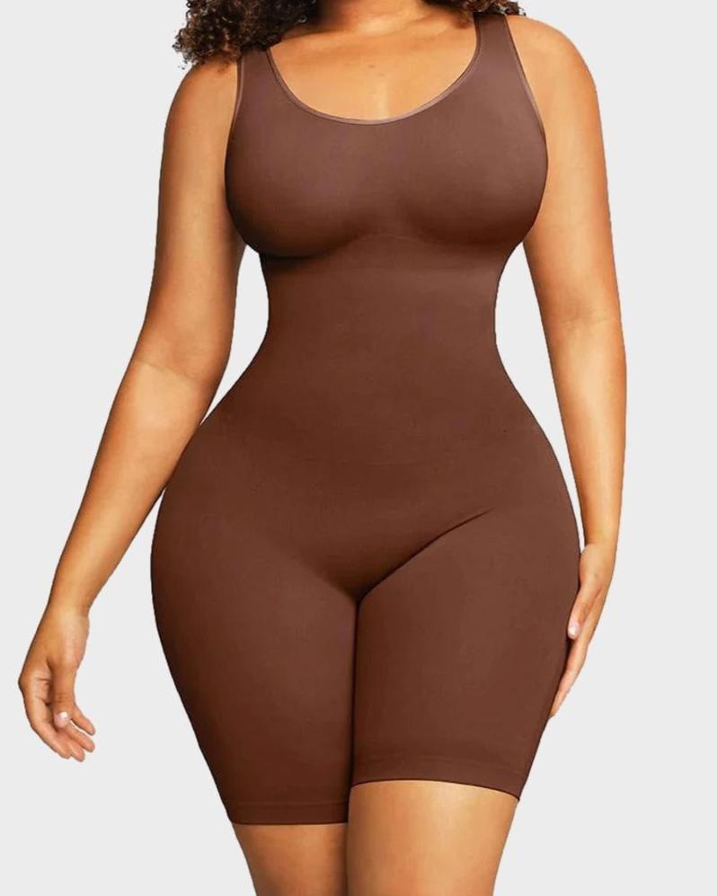 Seamless Sculpting Mid Thigh Bodysuit