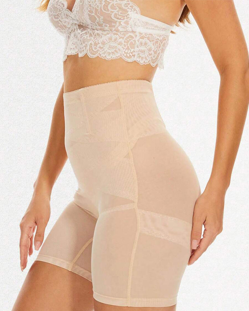 Women's Tummy Control Butt Lift Belt Thigh Slim Shapewear Shorts