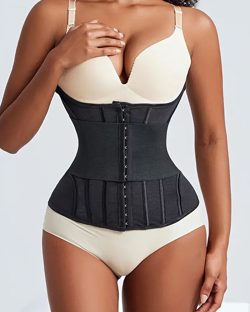 Shapewear Breast Lifted Waist Trainer Steel Bone Flat Belly Bodysuit