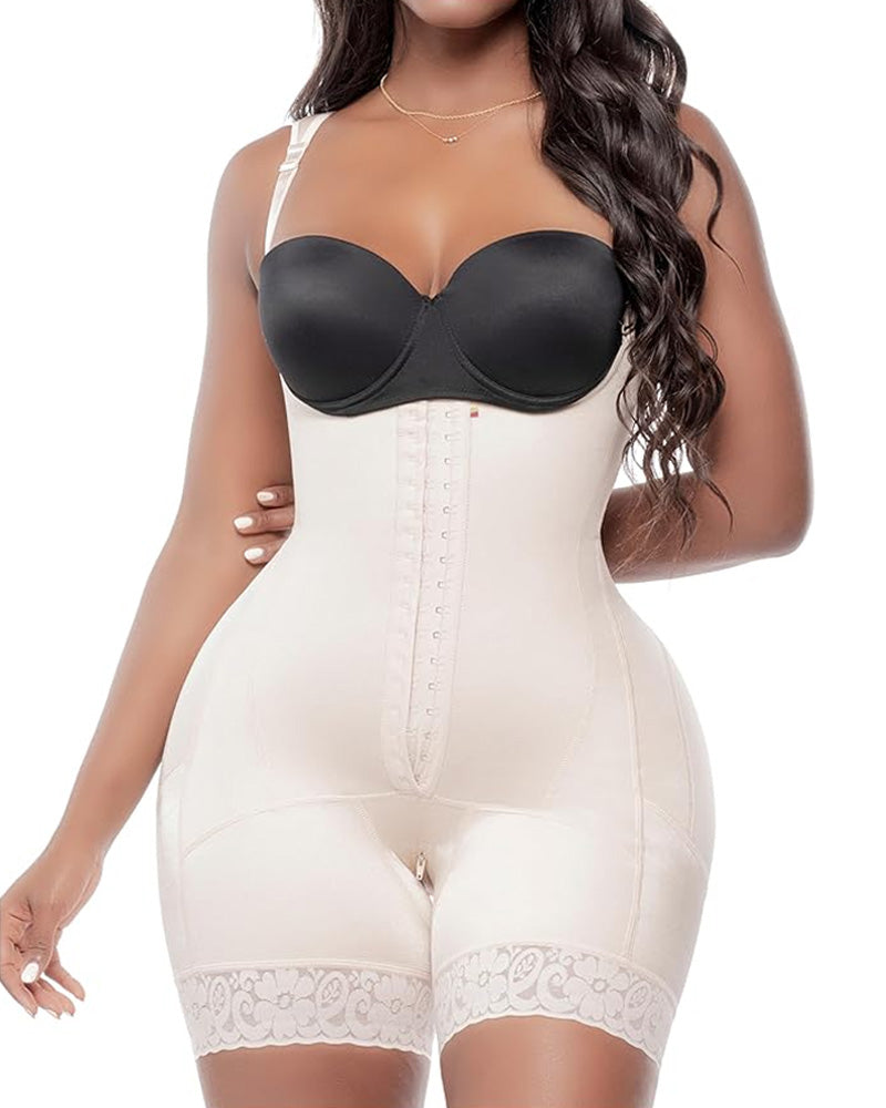 Women's Tummy Control Butt Lift Lace Body Shaping Bodysuit